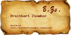 Breitbart Zsombor névjegykártya